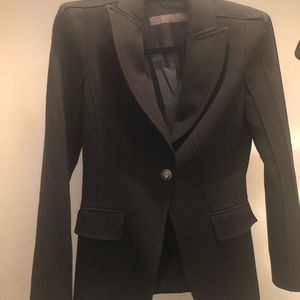 Zara black blazer with shoulder pads